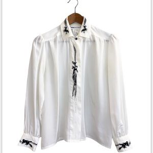 Vintage Impromptu Button Down Western Blouse